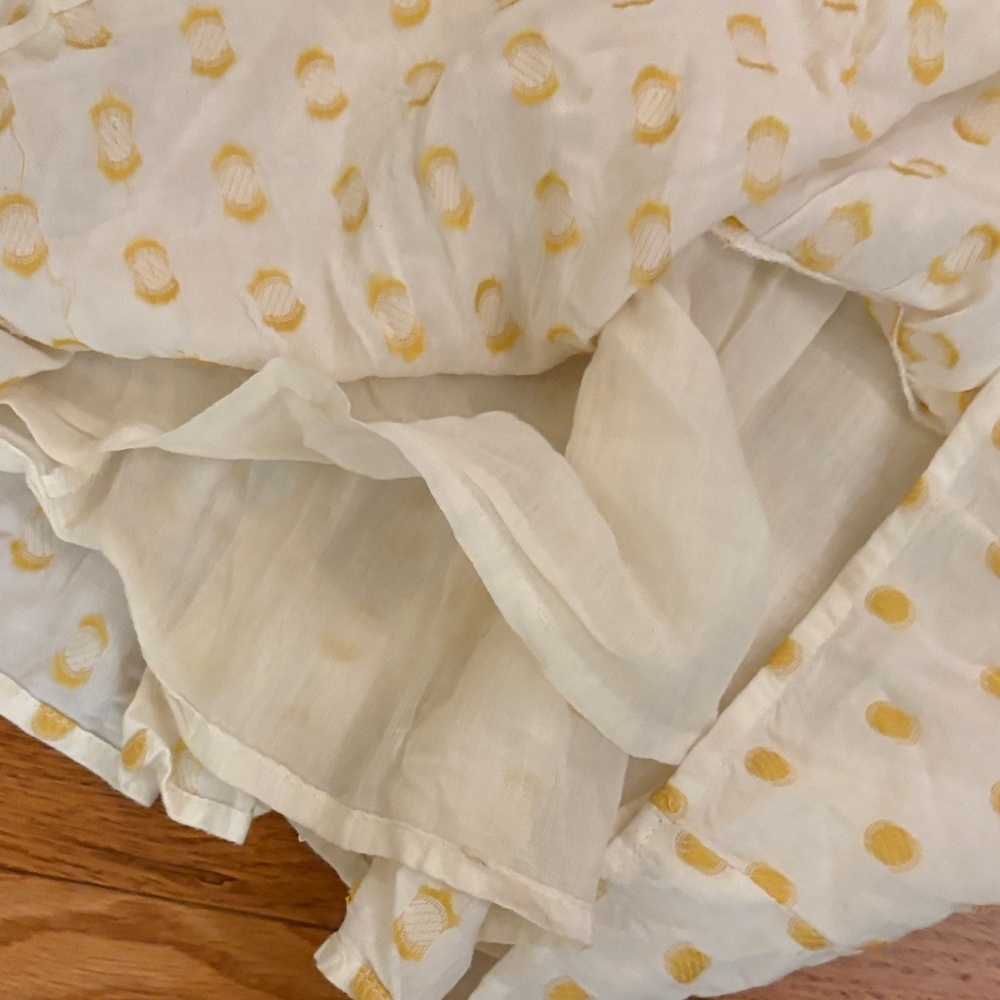 Chic Yellow Polka Dot Mini Dress - Picture 6 of 7
